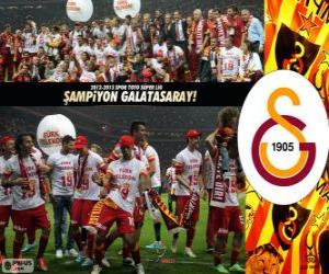 yapboz Galatasaray, şampiyon Süper Lig 2012-2013, Türkiye Futbol Ligi